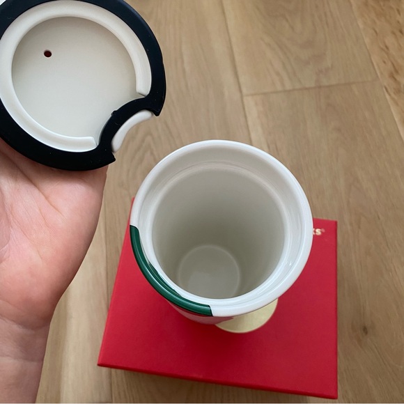 🎁 STARBUCKS 2014 COFFEE TRAVEL MUG BOY GREEN BALLOON COLLECTION. - Picture 6 of 7